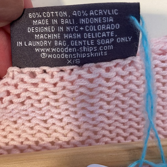 NWT Wooden Ships‎ Heart Flag Tee Caprice Pink XS/S - Picture 7 of 8